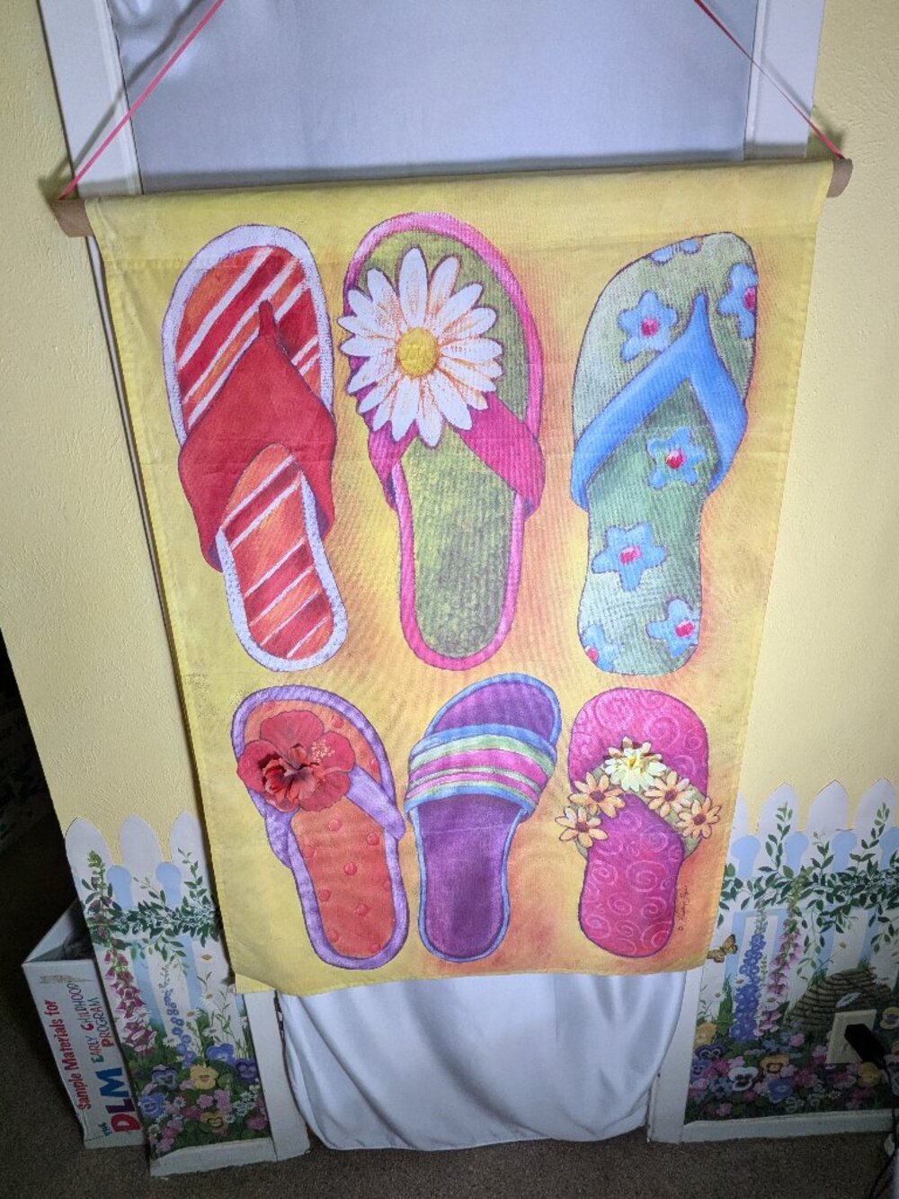 Jennifer Brinley Tropical Floral Luau House Flag Beach Wall Decor 28x40